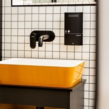 lavabos ciegos amarillos 350 x 350 para interior de casa
